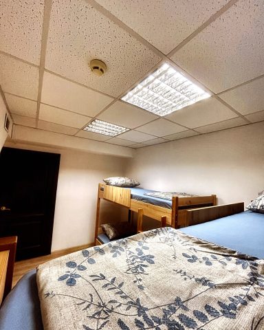 4 bed men's dormitory room