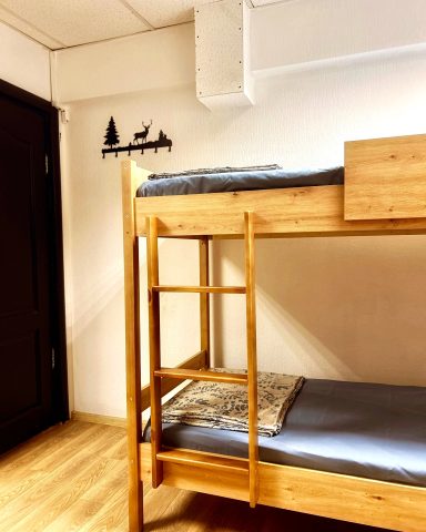 8 bed dormitory room